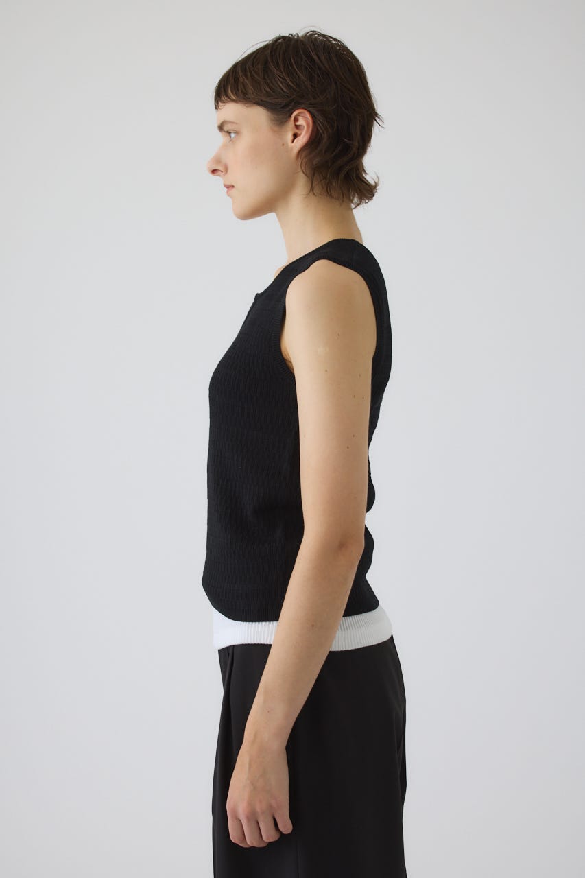 Round neck hook tank BLK FREE