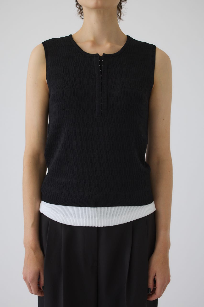 Round neck hook tank BLK FREE