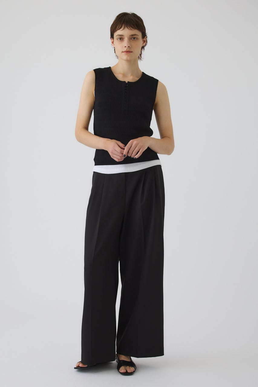 Round neck hook tank BLK FREE