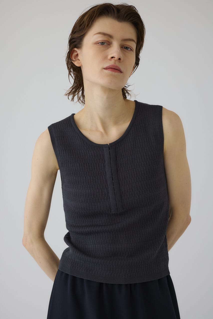 5/1- order start Round neck hook tank GRY FREE
