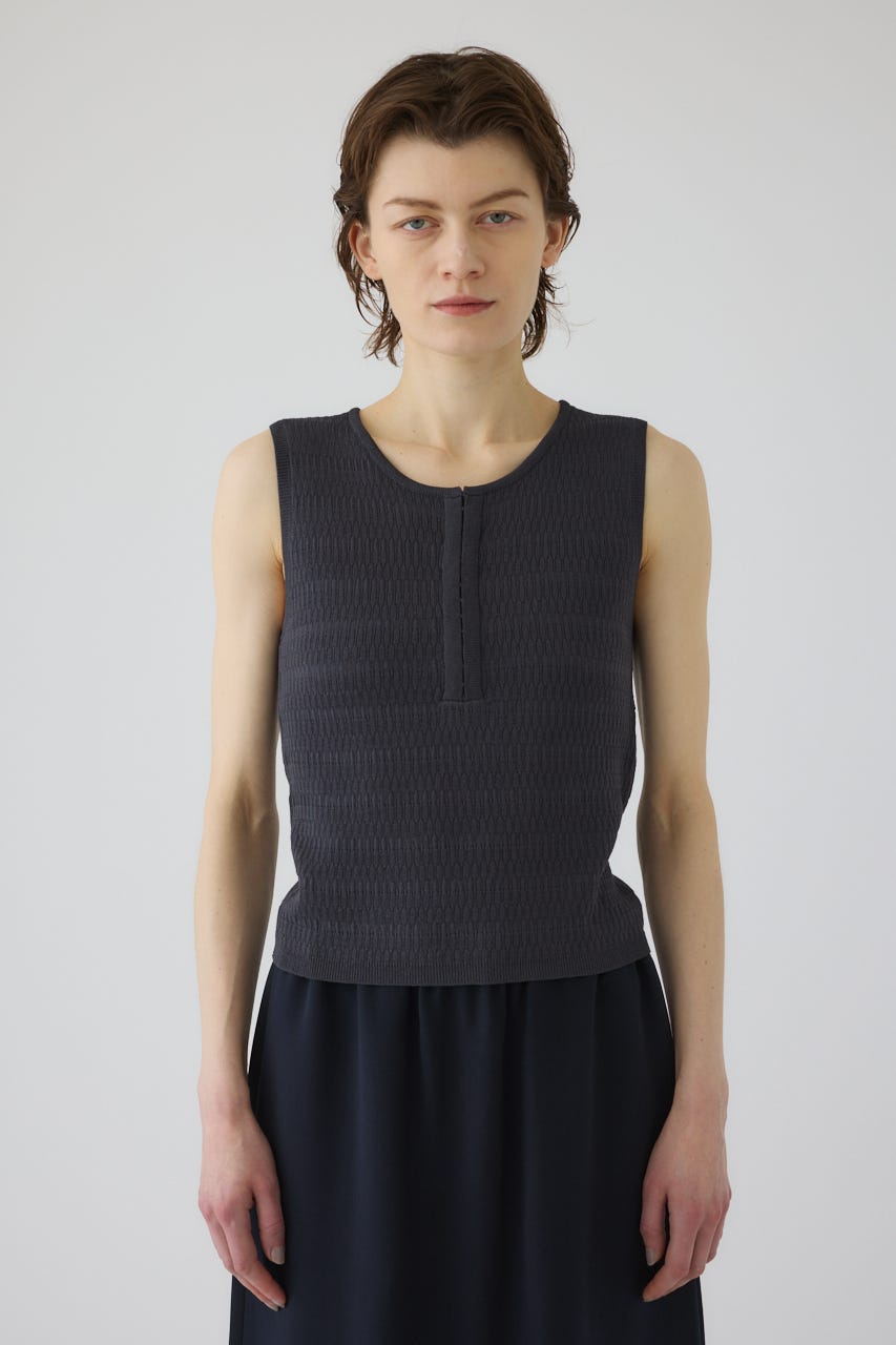 5/1- order start Round neck hook tank GRY FREE