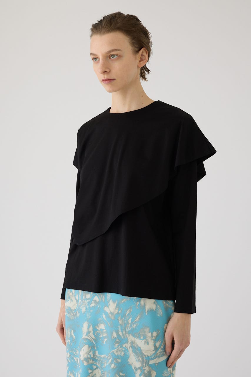 2/18- order start Layered gather cut tops BLK FREE