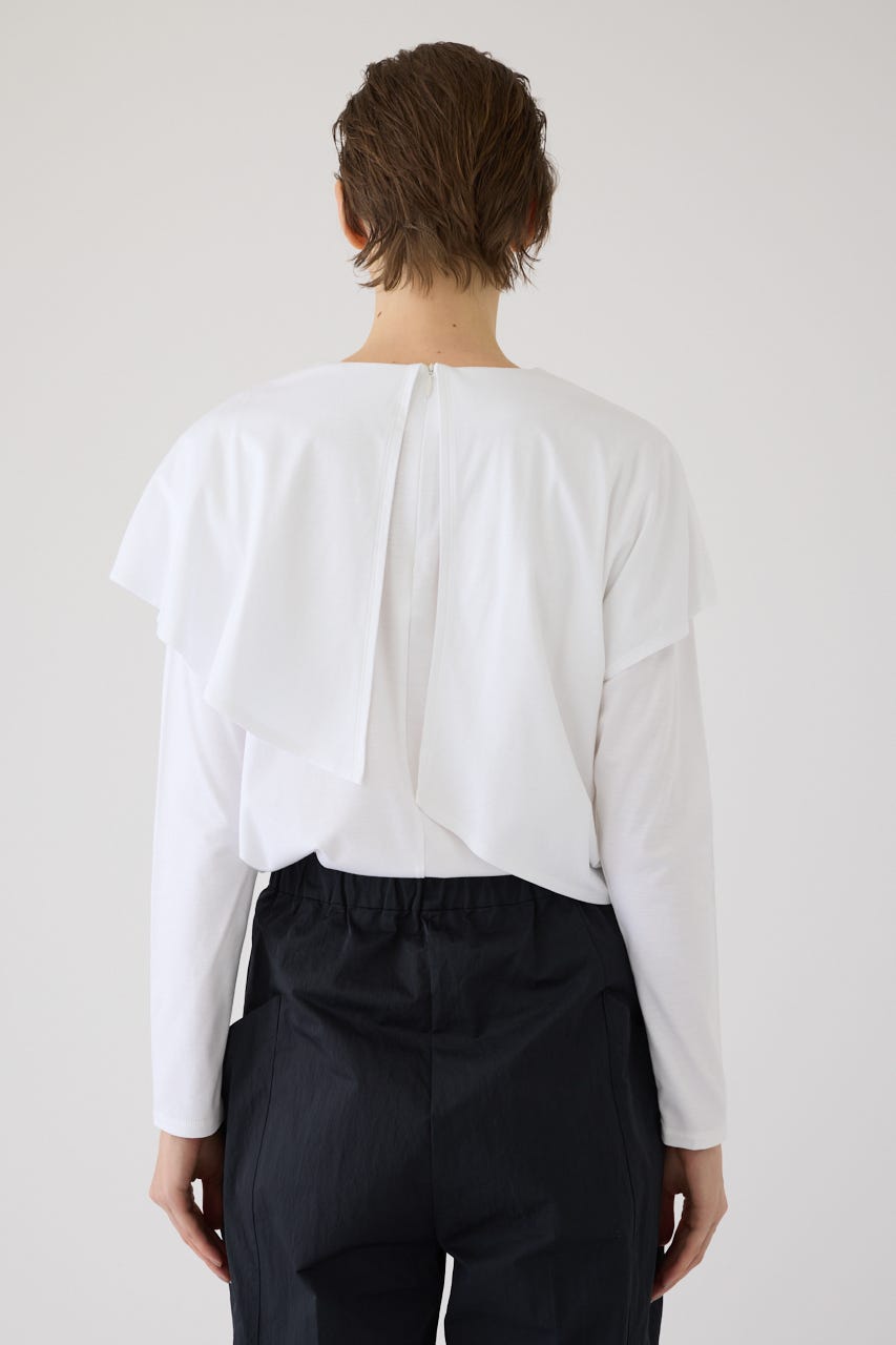 2/18- order start Layered gather cut tops WHT FREE
