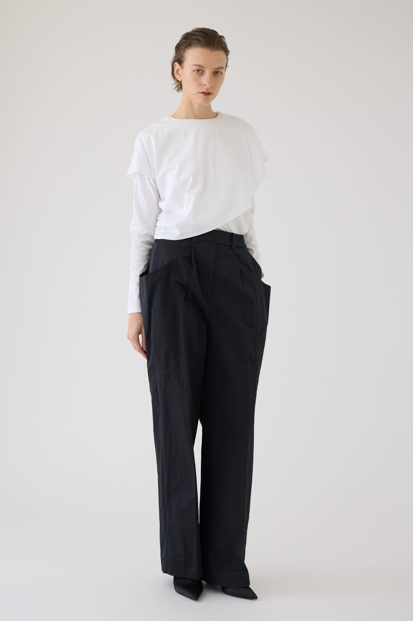 2/18- order start Layered gather cut tops WHT FREE