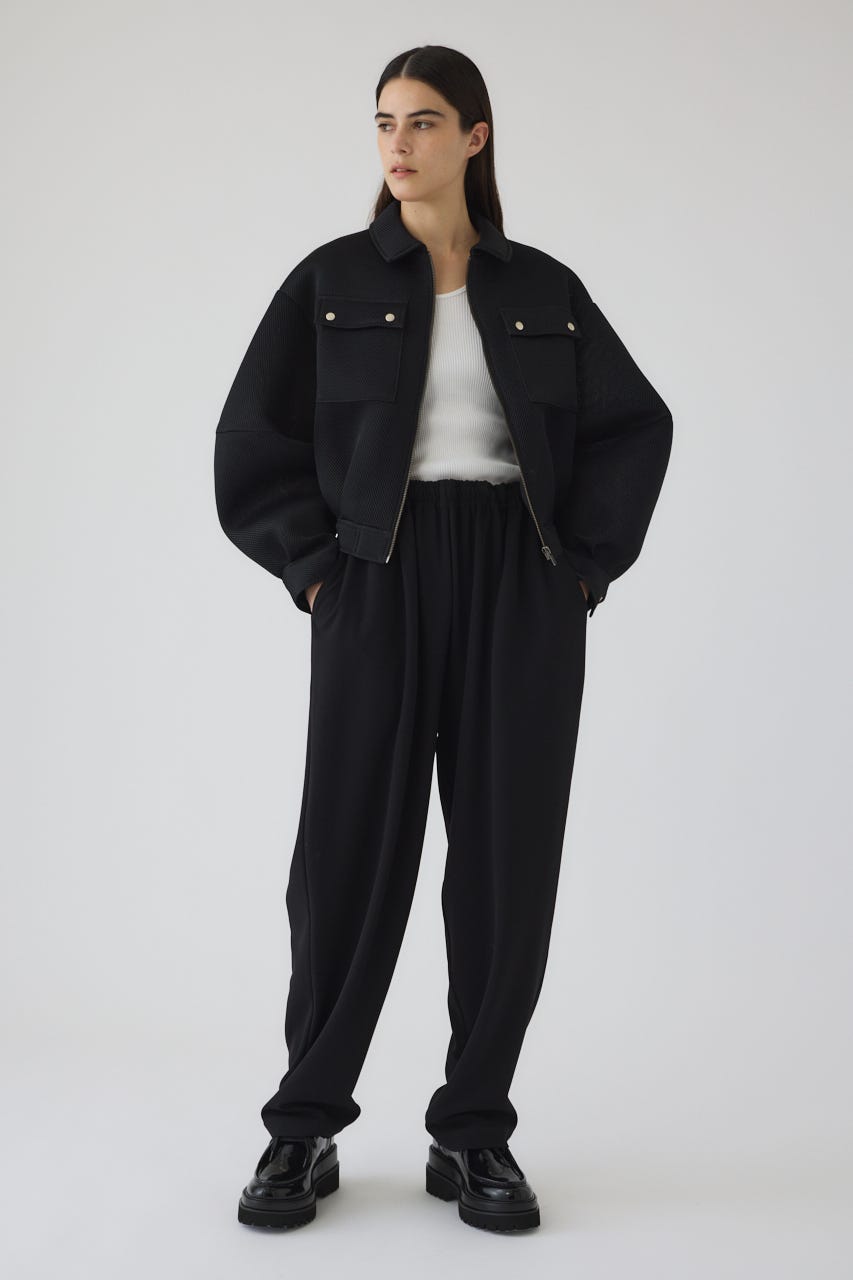 1/1- order start Sponge fabric bomber blouson BLK FREE