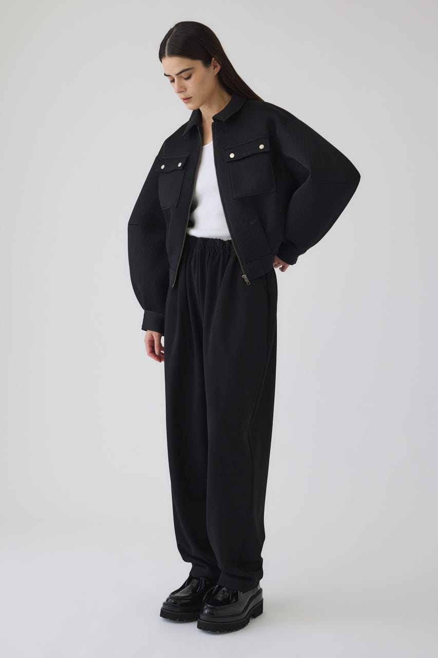 1/1- order start Sponge fabric bomber blouson BLK FREE