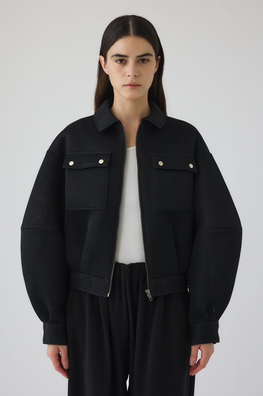 1/1- order start Sponge fabric bomber blouson BLK FREE