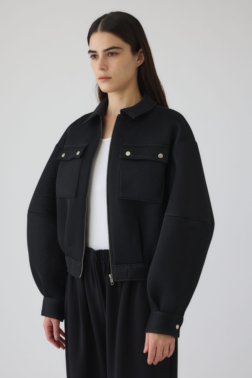 1/1- order start Sponge fabric bomber blouson BLK FREE