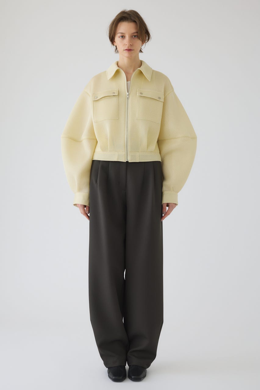 1/1- order start Sponge fabric bomber blouson L/YEL FREE