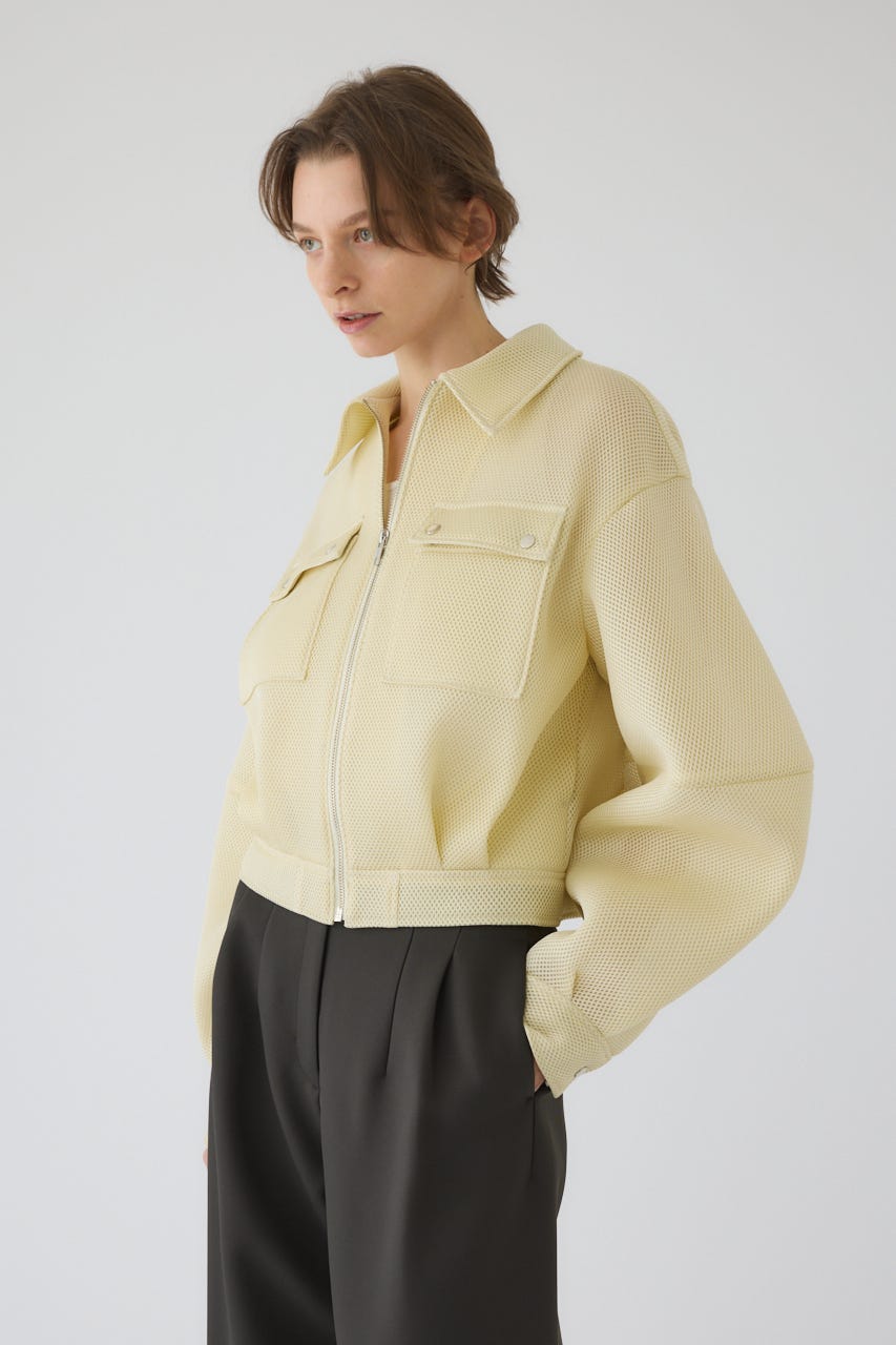 1/1- order start Sponge fabric bomber blouson L/YEL FREE