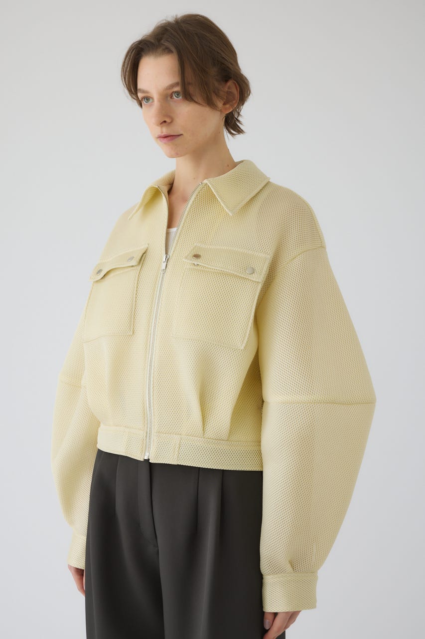 1/1- order start Sponge fabric bomber blouson L/YEL FREE