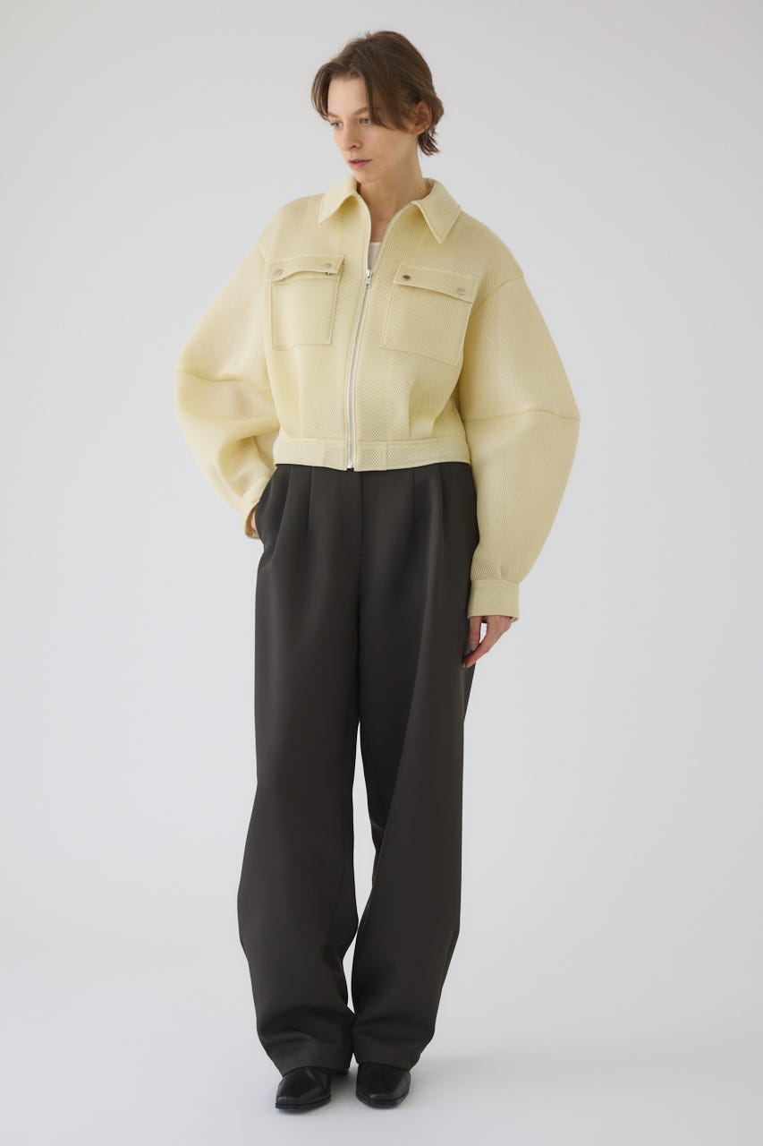 1/1- order start Sponge fabric bomber blouson L/YEL FREE