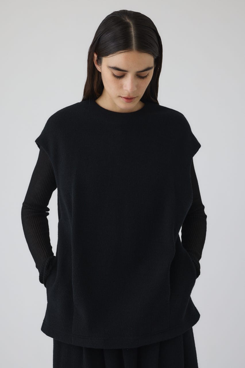 12/17- order start Front hole vest like tops BLK FREE