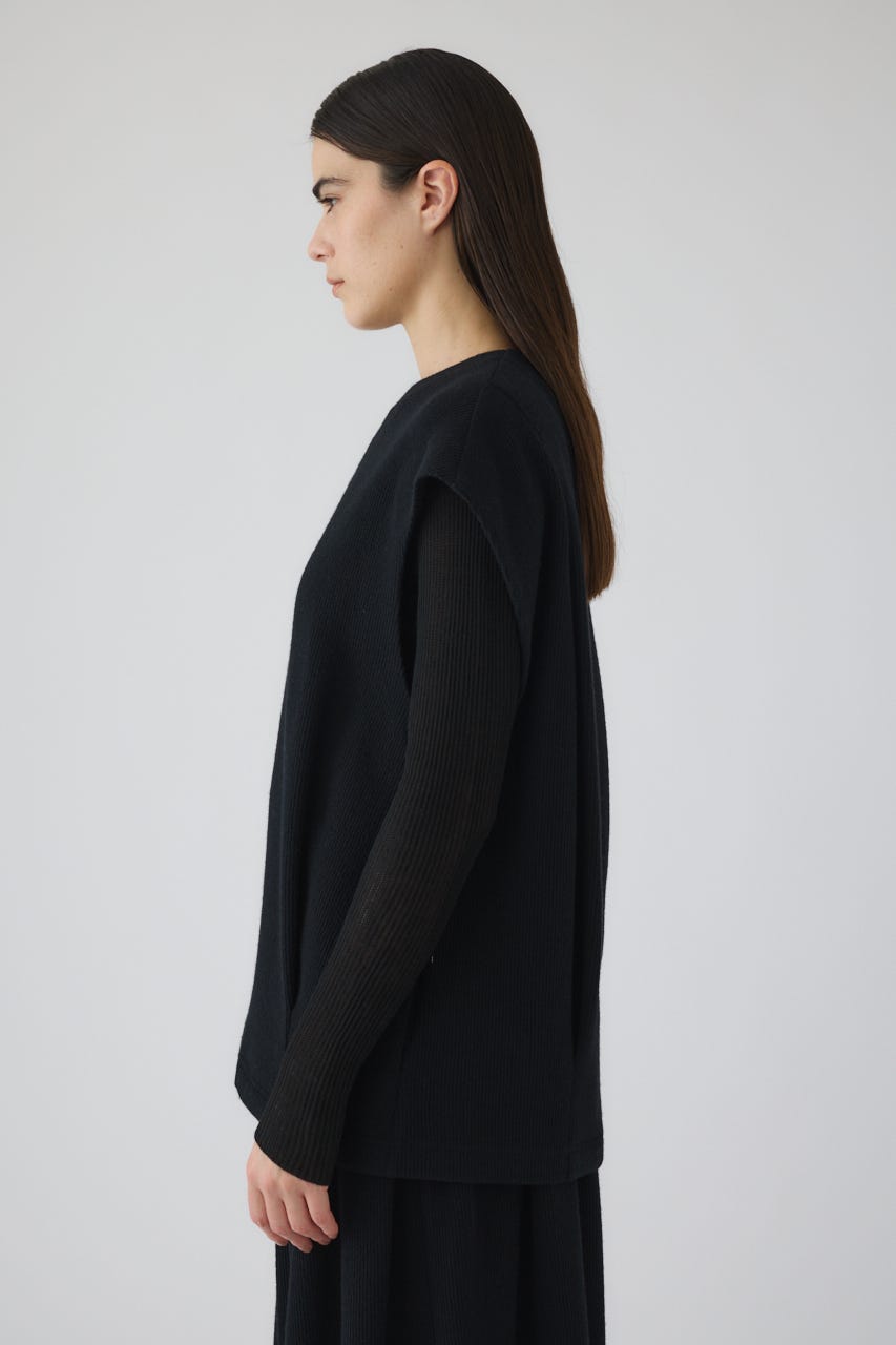 12/17- order start Front hole vest like tops BLK FREE