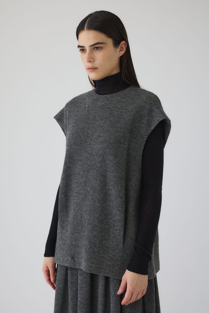 12/17- order start Front hole vest like tops GRY FREE