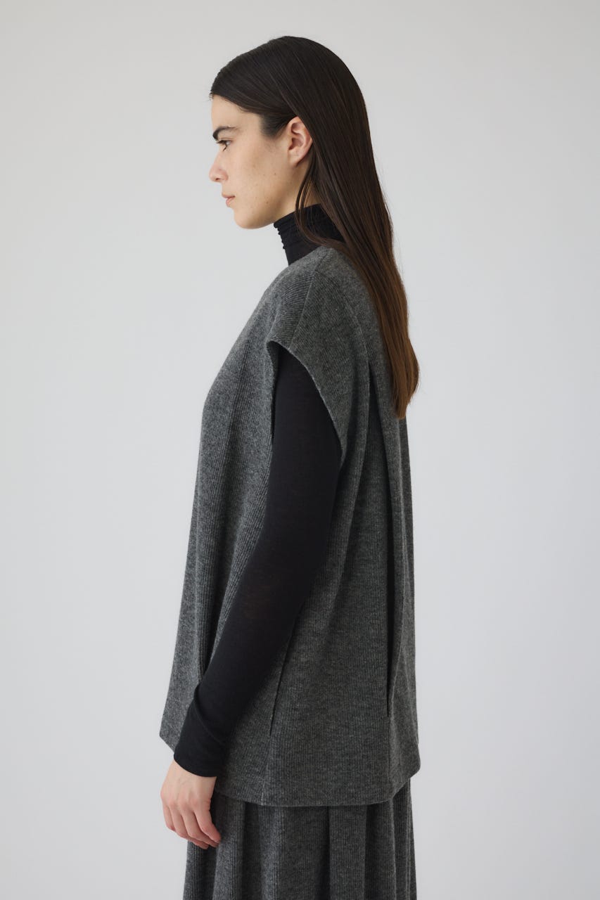 12/17- order start Front hole vest like tops GRY FREE