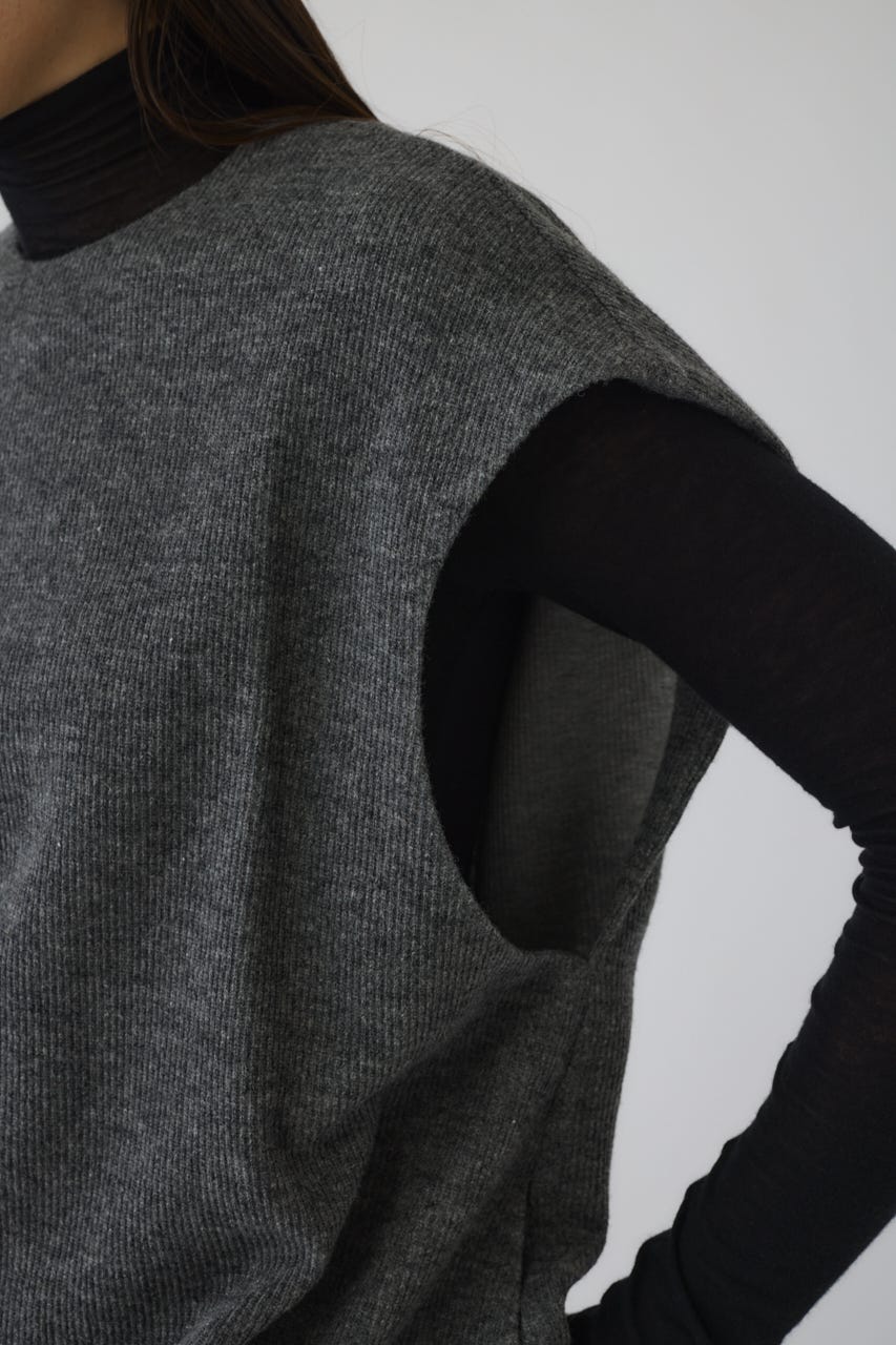 12/17- order start Front hole vest like tops GRY FREE
