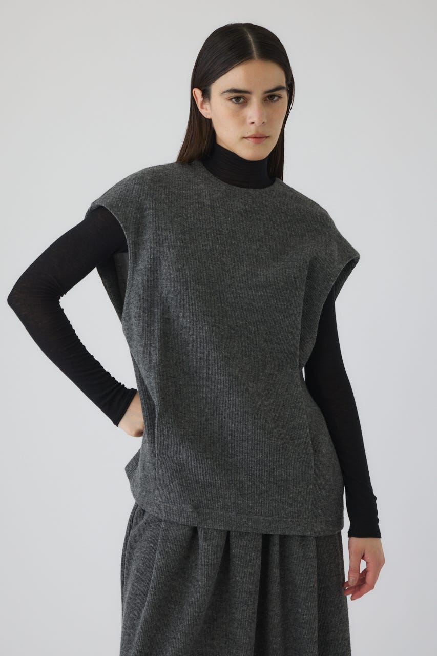 12/17- order start Front hole vest like tops GRY FREE