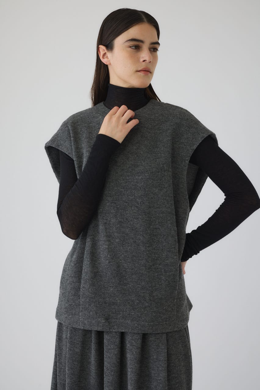 12/17- order start Front hole vest like tops GRY FREE