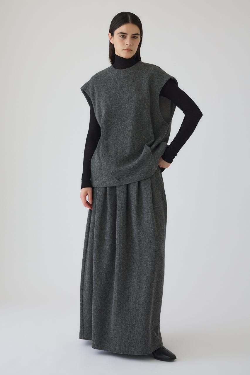 12/17- order start Front hole vest like tops GRY FREE