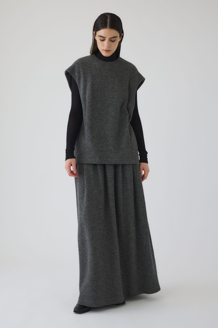 12/17- order start Front hole vest like tops GRY FREE