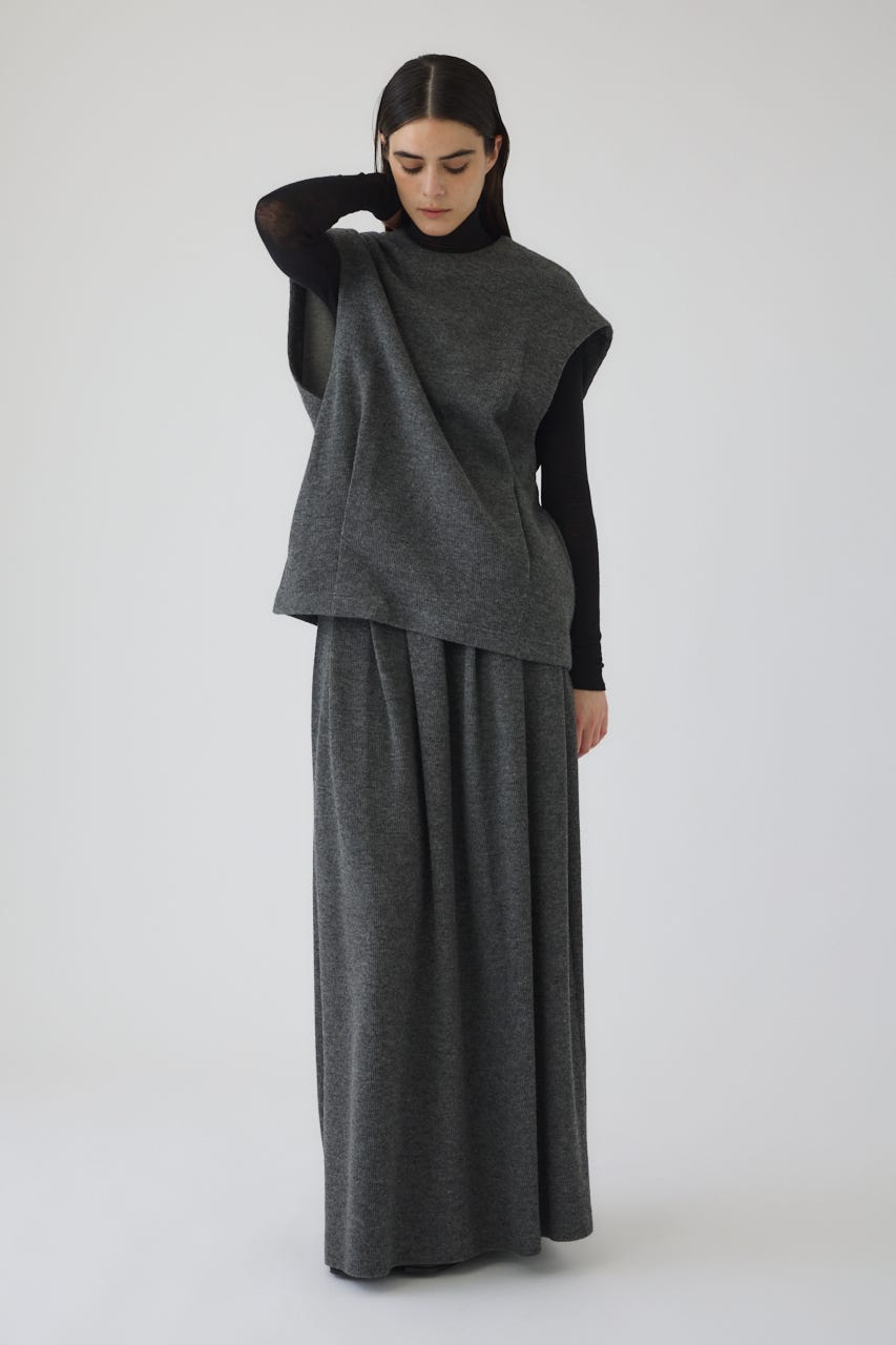 12/17- order start Front hole vest like tops GRY FREE