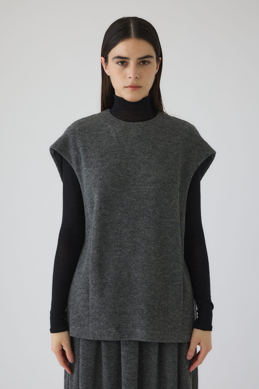 12/17- order start Front hole vest like tops GRY FREE