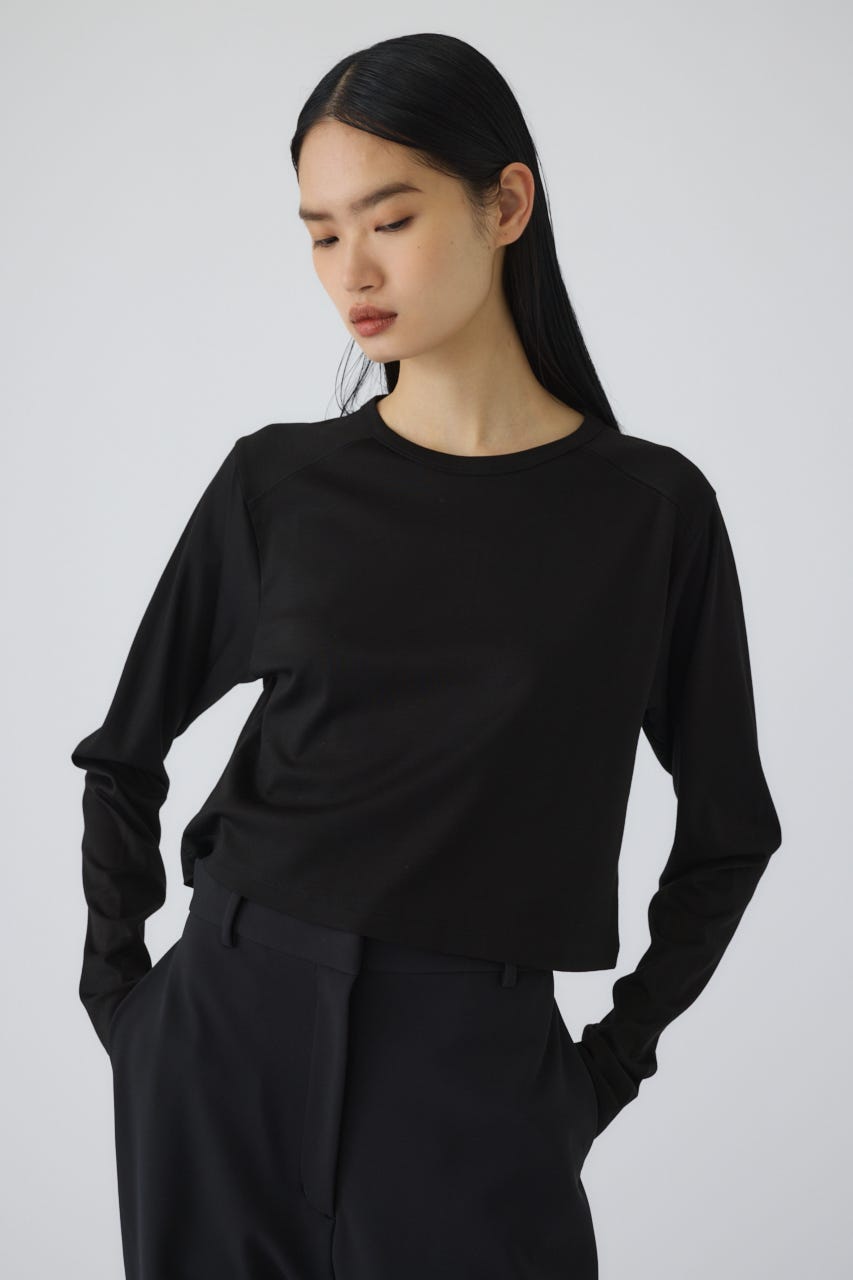 Silky long T/SH BLK FREE