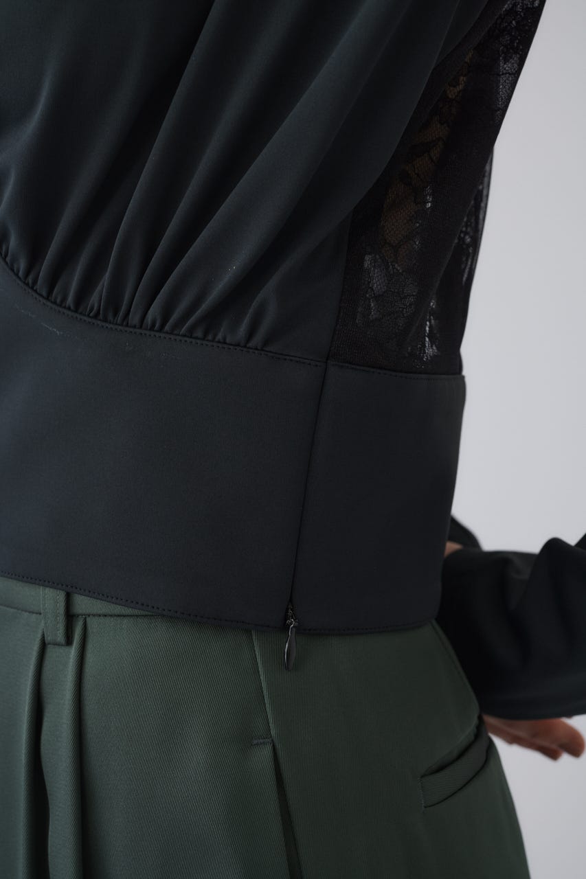 3/4 order start Hidden detail drape tops BLK 36