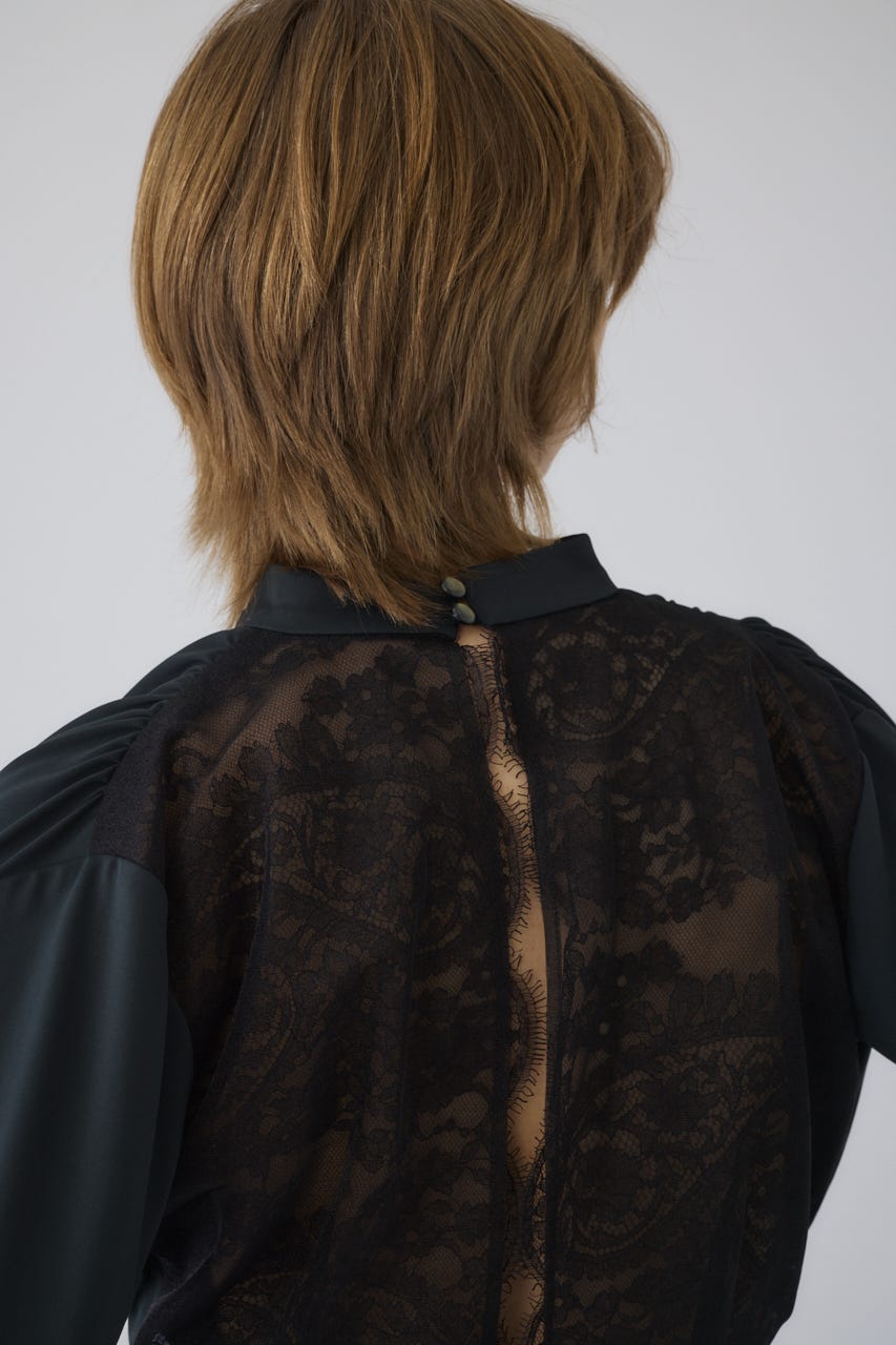 3/4 order start Hidden detail drape tops BLK 36