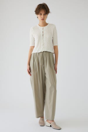 Shirring lace compact tops