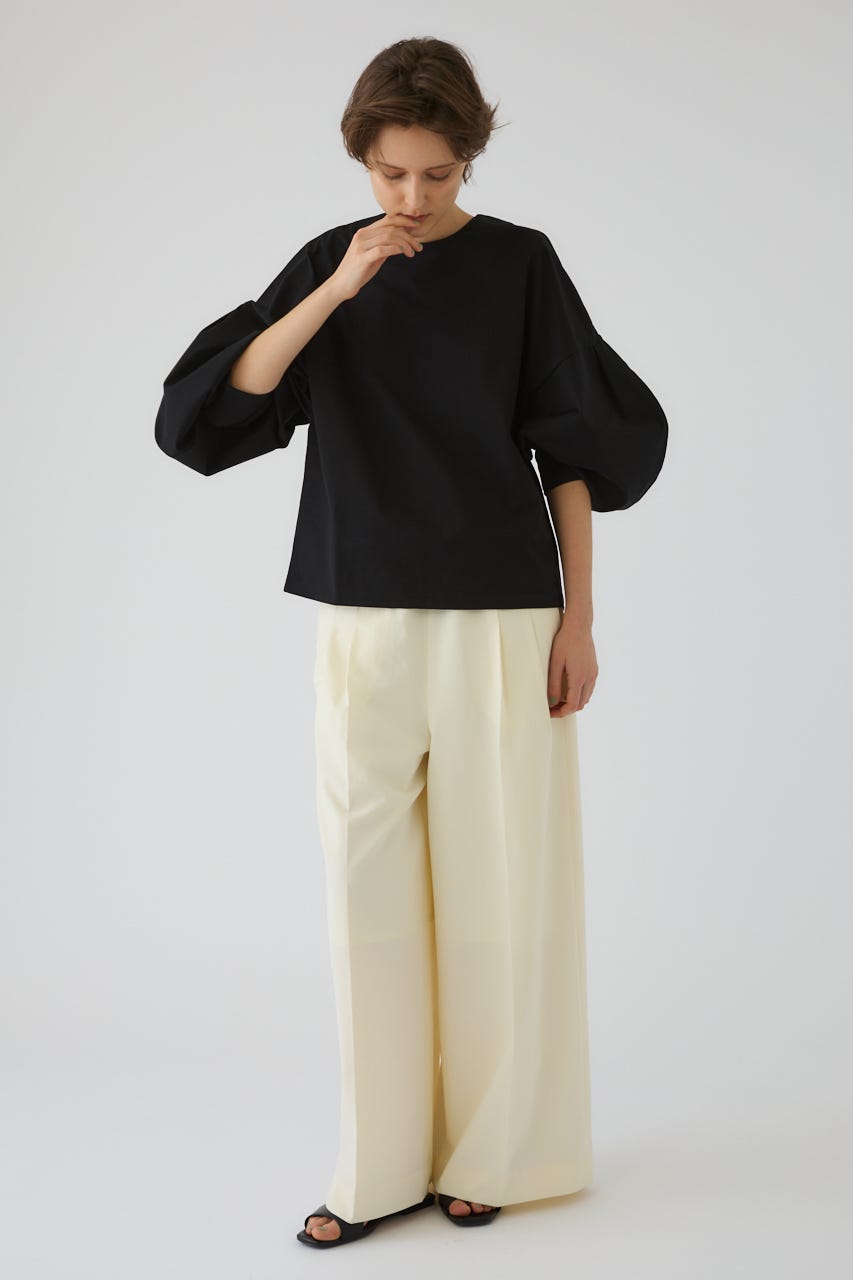 Curved line cotton tops BLK FREE