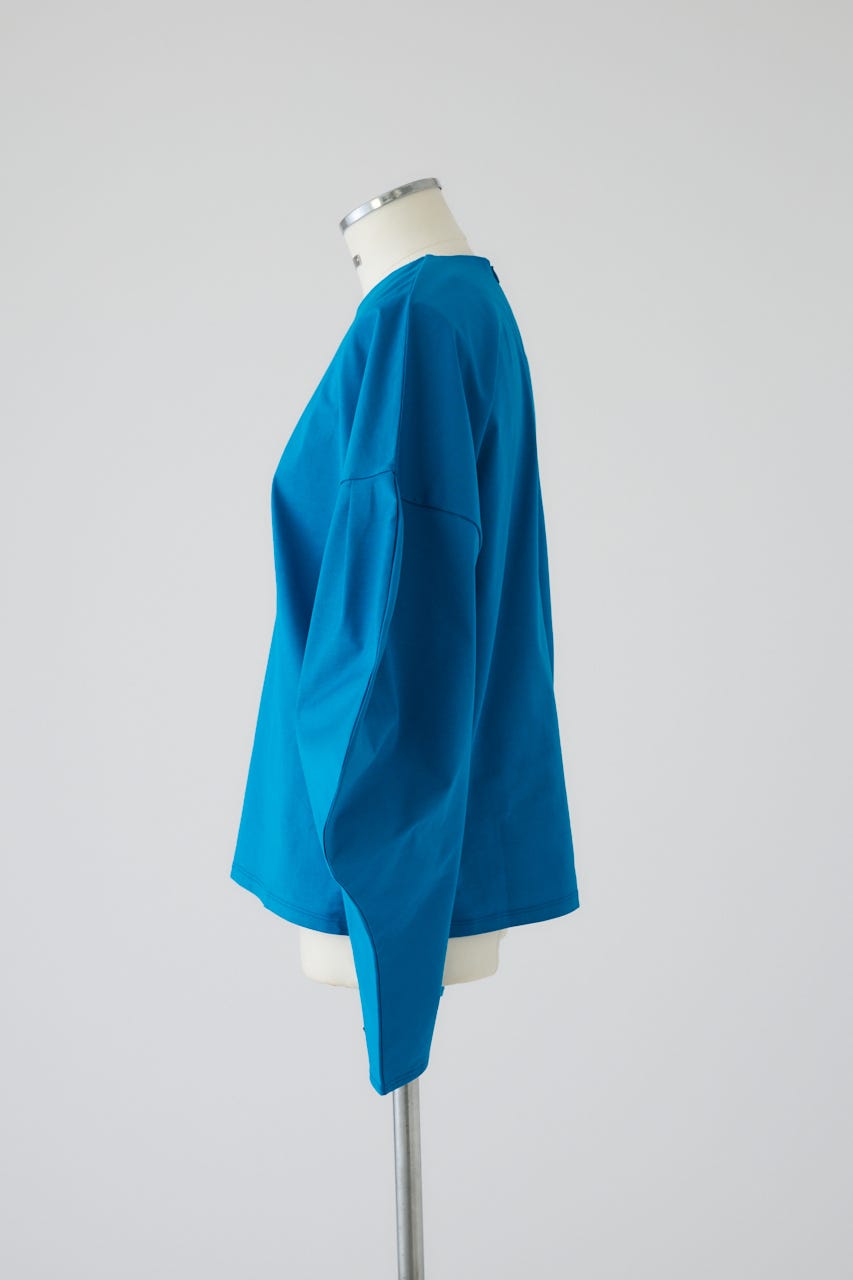 Curved line cotton tops BLU FREE