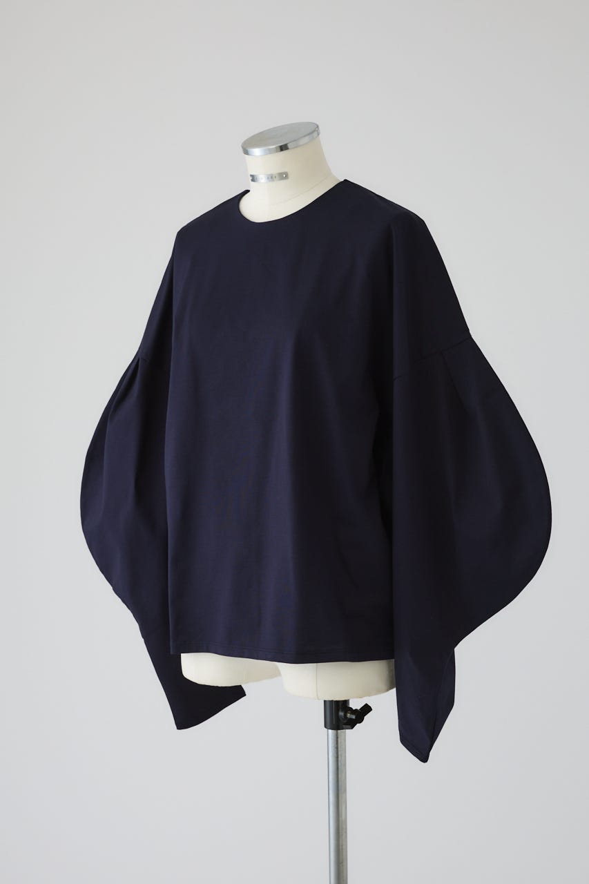 Curved line cotton tops NVY FREE