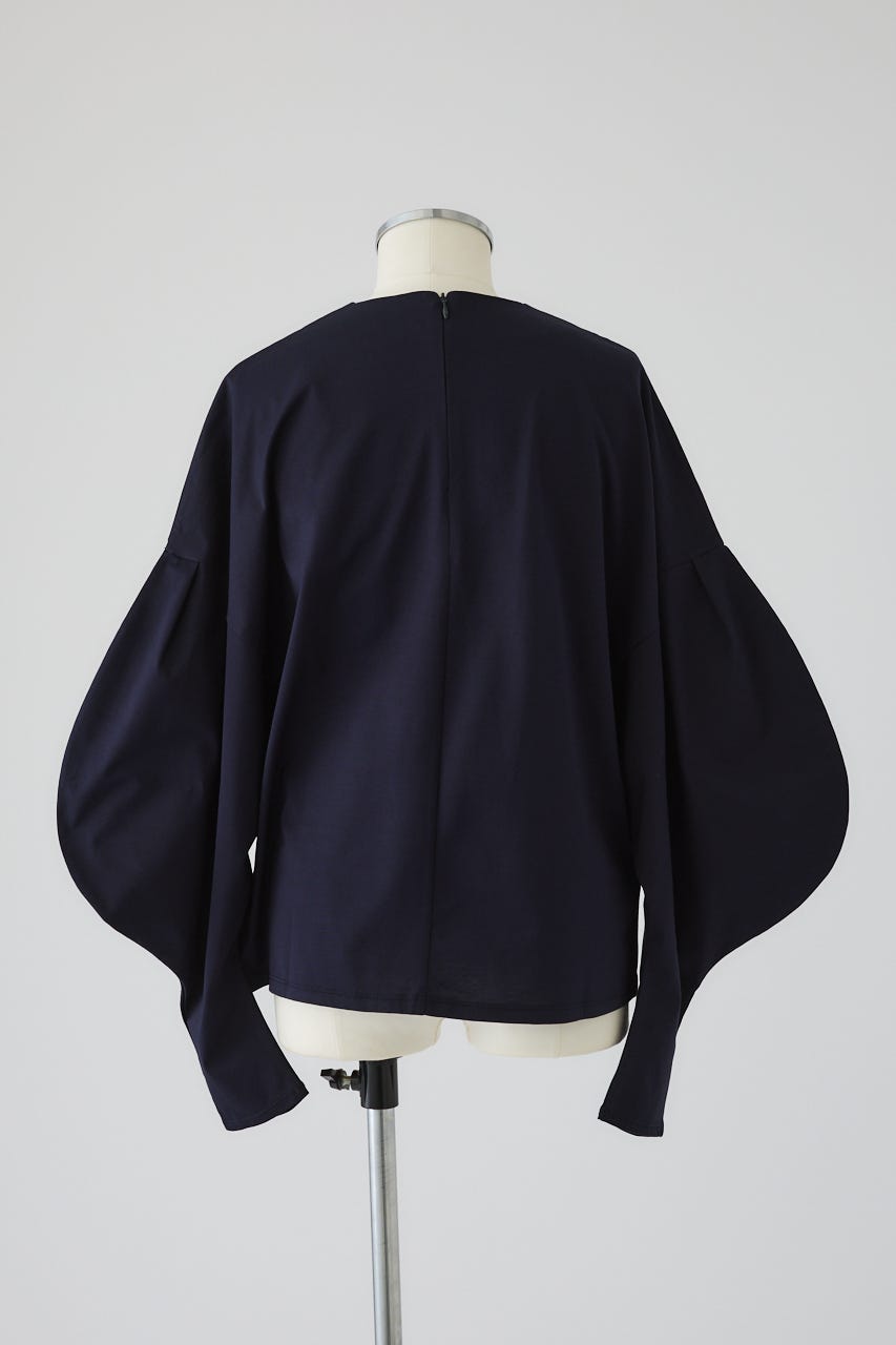 Curved line cotton tops NVY FREE