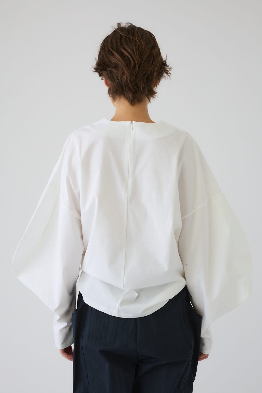 Curved line cotton tops WHT FREE