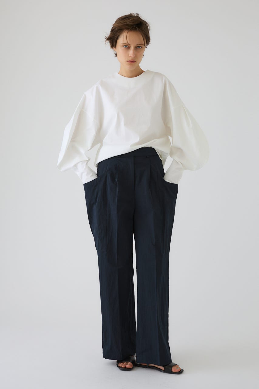 Curved line cotton tops WHT FREE