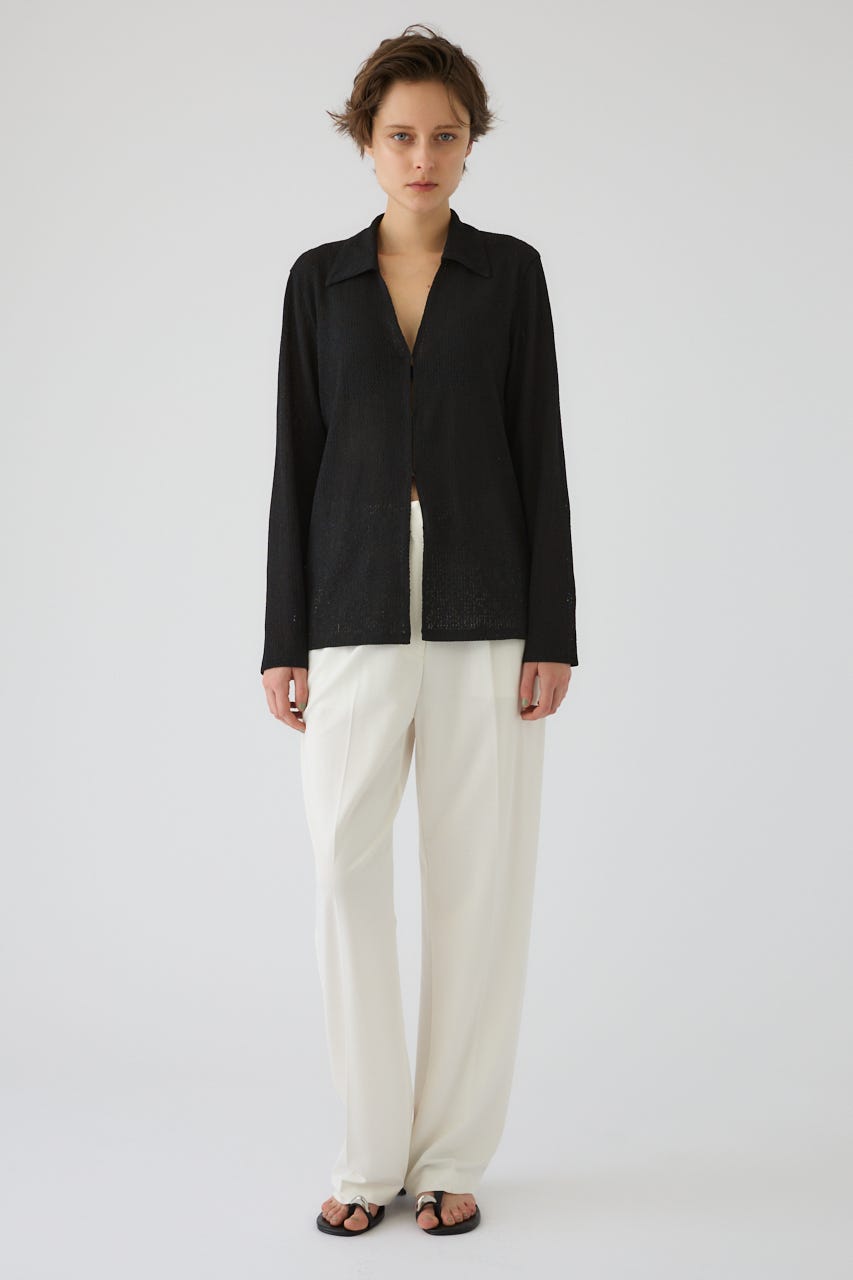 Sheer lace hook tops BLK FREE