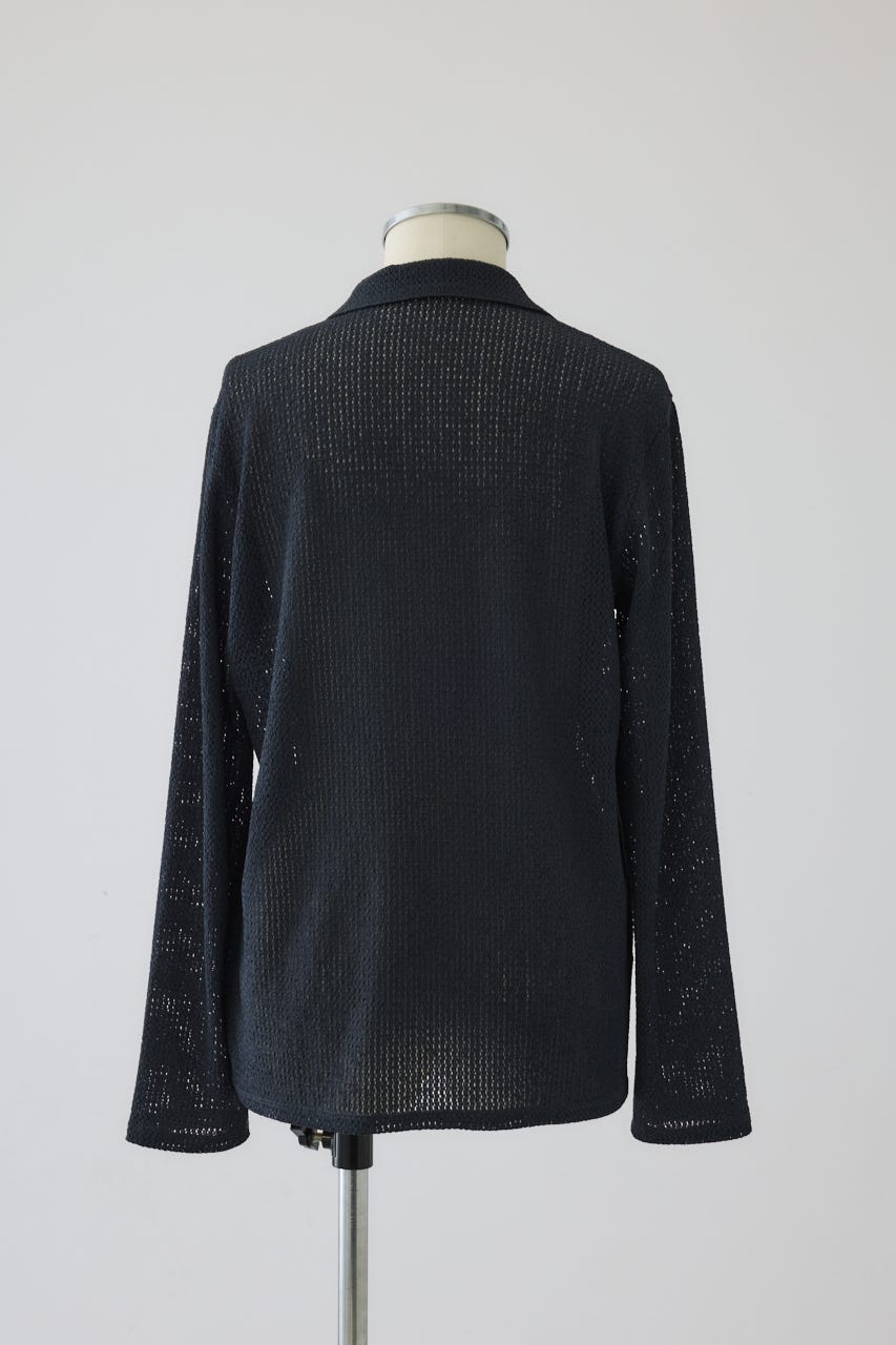 2/18- order start Sheer lace hook tops D/BLU FREE