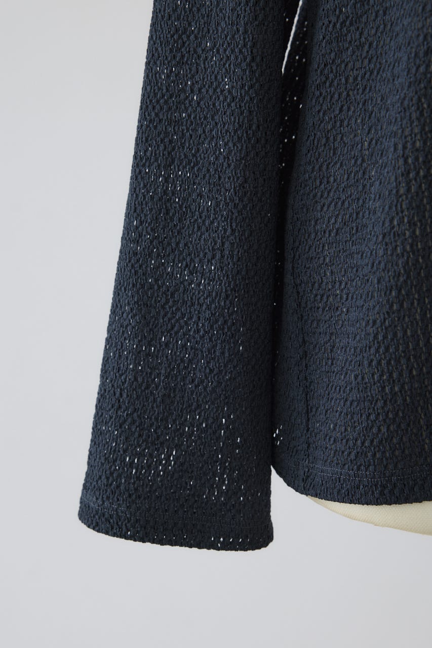 2/18- order start Sheer lace hook tops D/BLU FREE