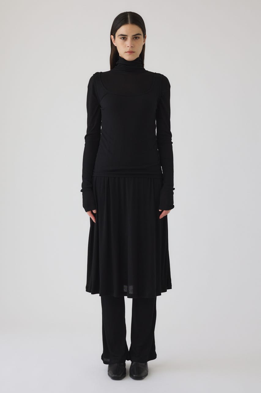 12/3- order start Fluffy touch rib jersey PT BLK 36