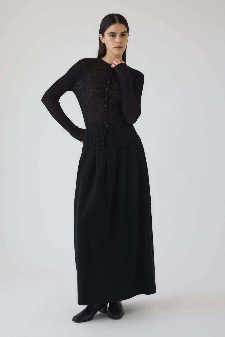 12/17- order start High waist bomber knit SK BLK 36