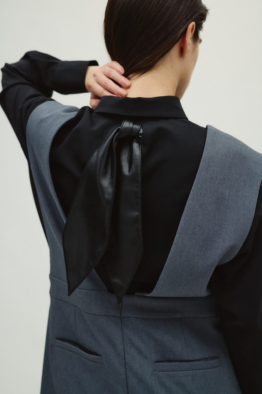 2/4- order start Synthetic leather tie SH BLK FREE