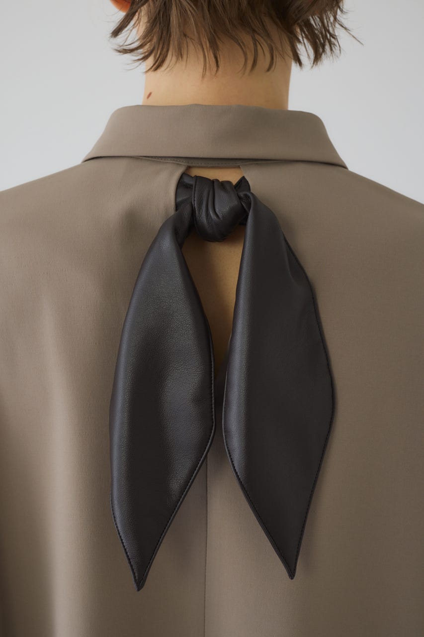 2/4- order start Synthetic leather tie SH L/BRN FREE