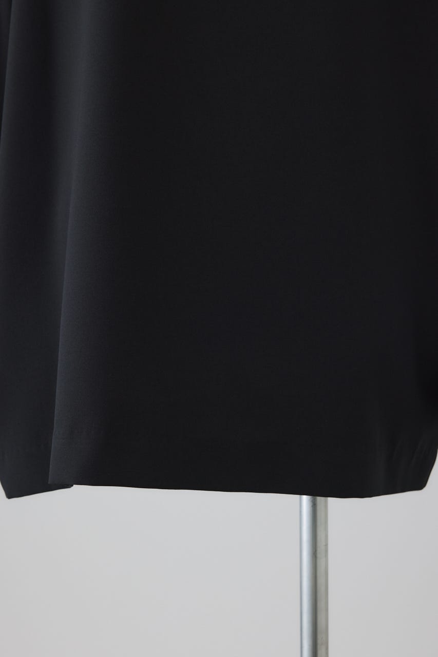 2/18- order start Oversize woven L/S T-SH BLK FREE