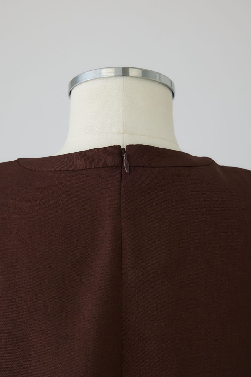 2/18- order start Oversize woven L/S T-SH BRN FREE