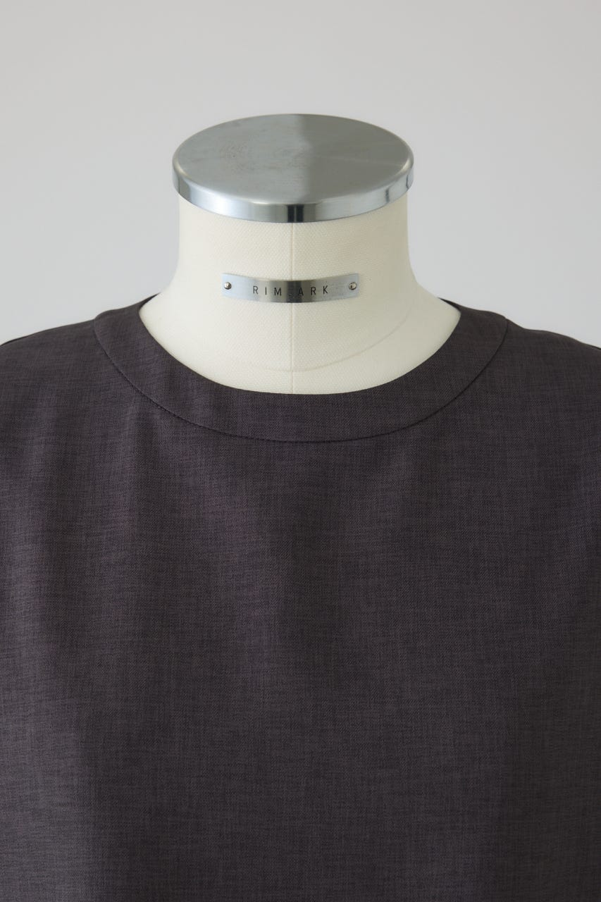 2/18- order start Oversize woven L/S T-SH C.GRY FREE