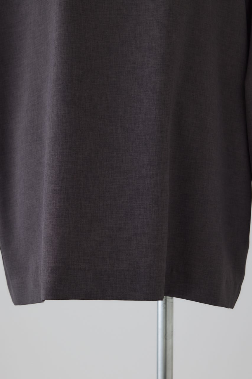 2/18- order start Oversize woven L/S T-SH C.GRY FREE