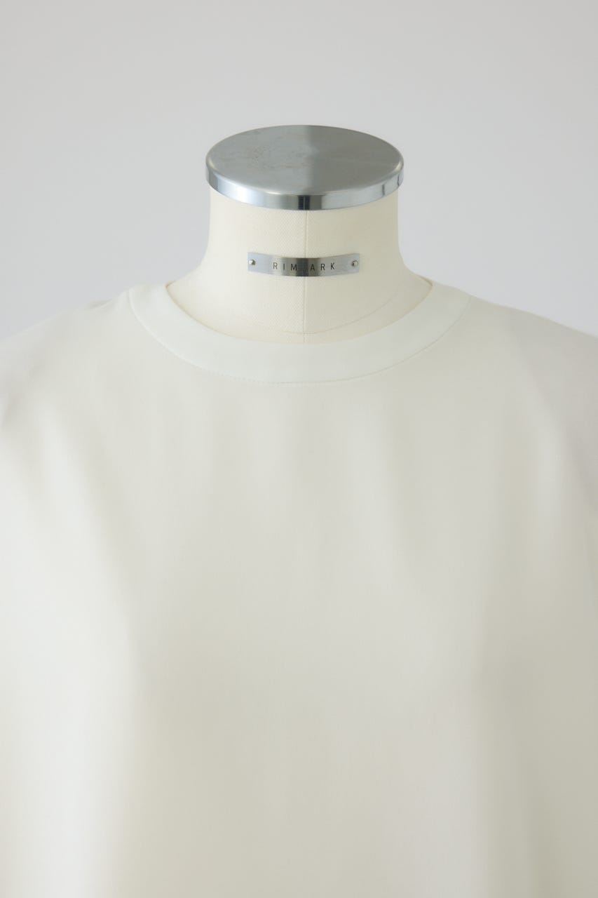 2/18- order start Oversize woven L/S T-SH WHT FREE