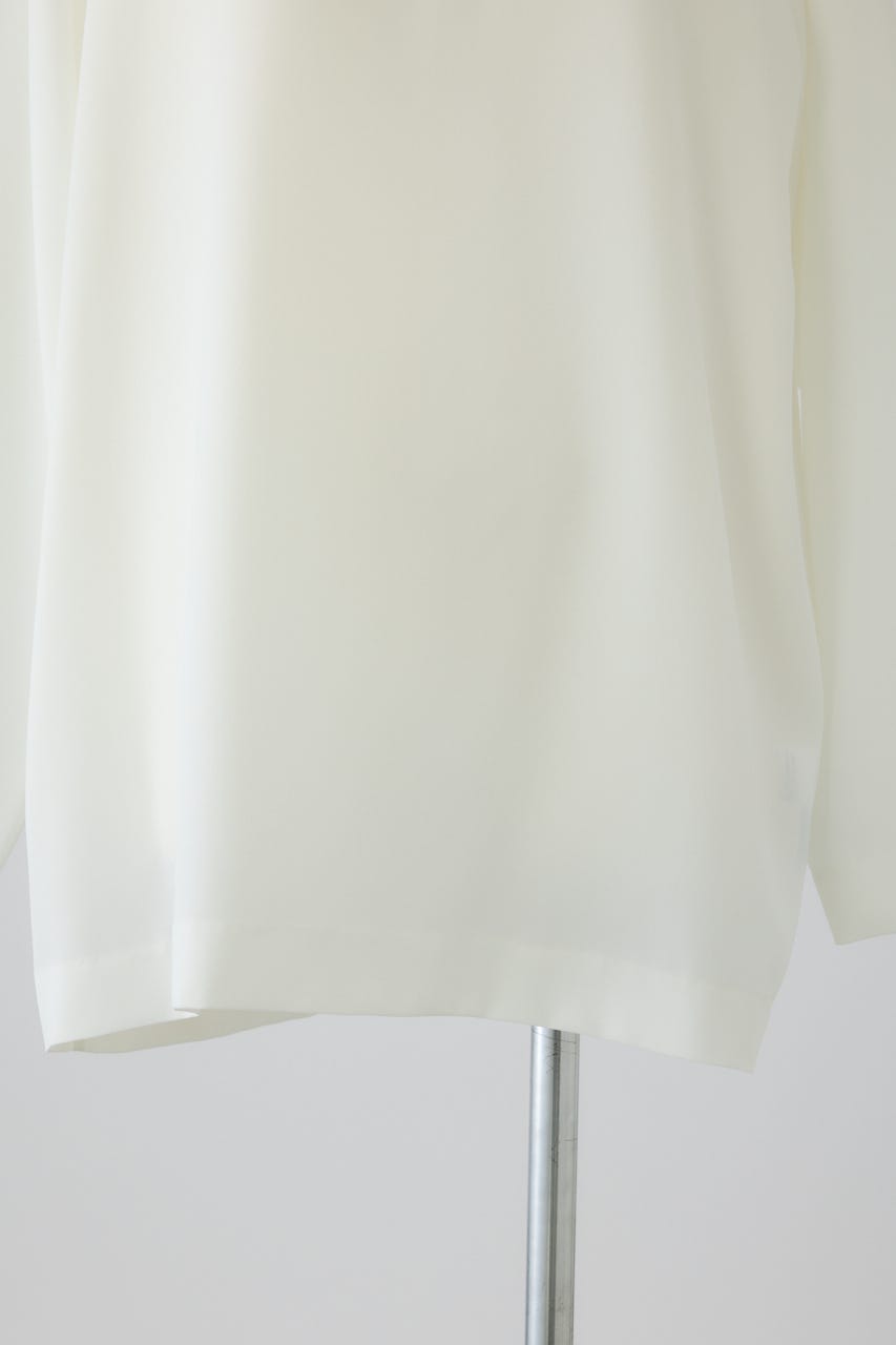 2/18- order start Oversize woven L/S T-SH WHT FREE